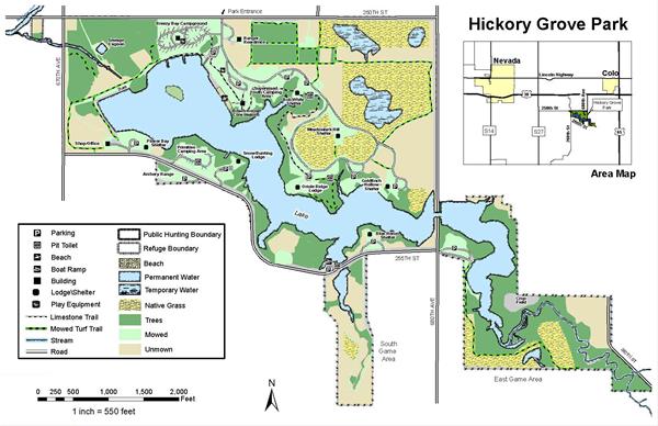 Hickory Grove Park full map