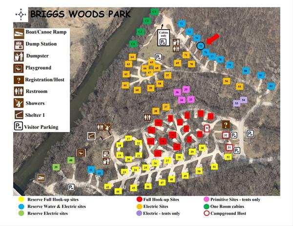 Site 75 Campground Map