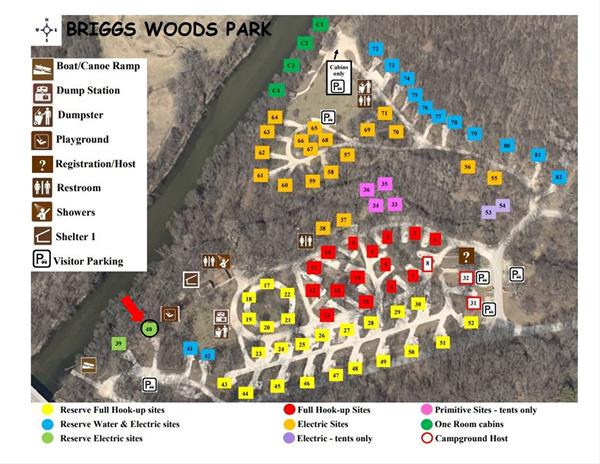 Site 40 Campground Map