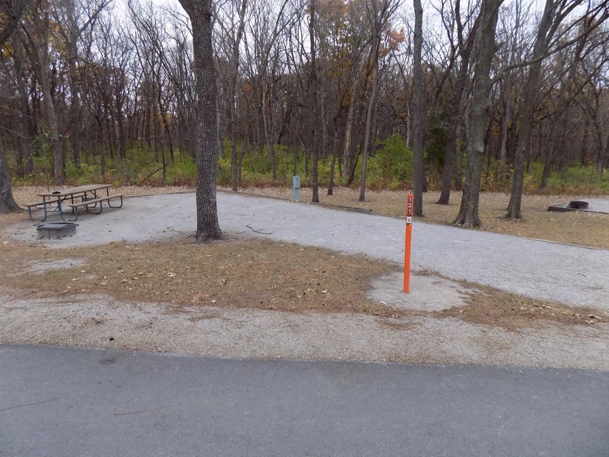 Jester Park Site 131 gravel pad