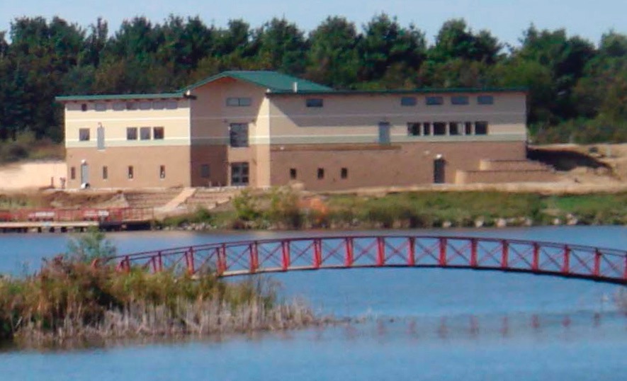 Water's Edge Nature Center as Seen from the Boat Ramp at Smith Lake