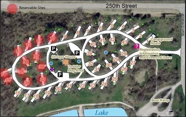 Breezy Bay reservable sites