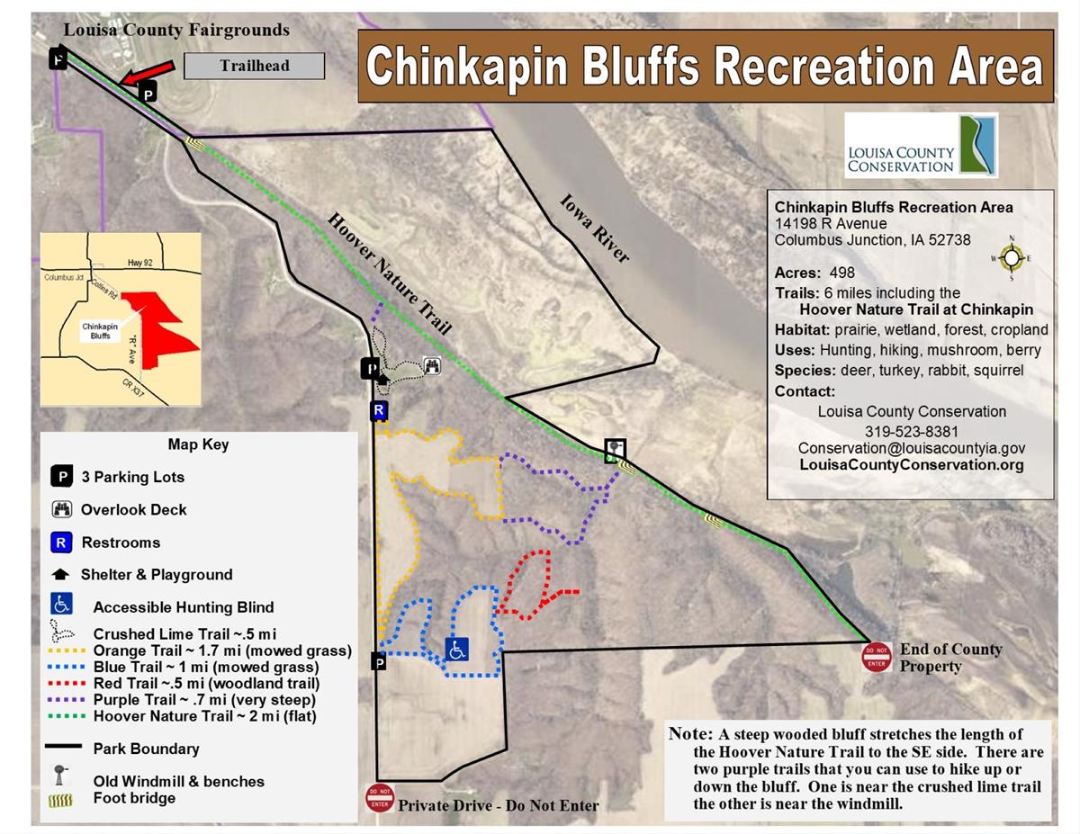 Chinkapin Bluffs Area Map