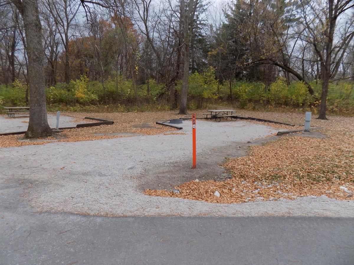 Jester Park Campsite 142 gravel pad