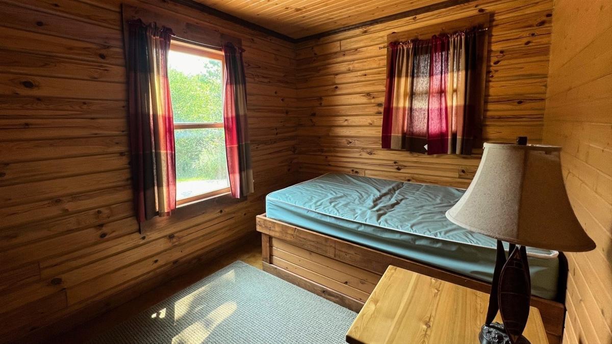 Cabin Bedroom with full bed