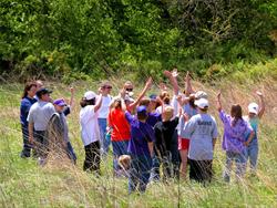 Prairie education at Wickiup Hill Outdoor Learning Center - Linn County, IA