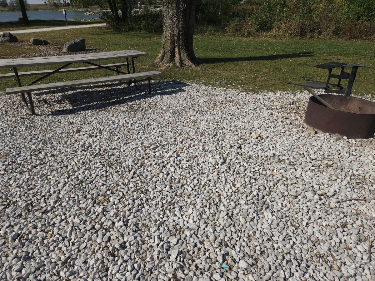 Site 24 – Picnic table area and fire ring with grill