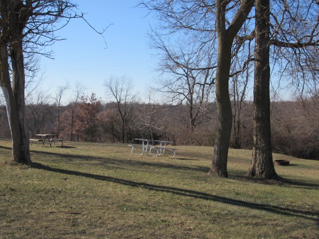 Scout camp - Outside winter picture of scout camping area