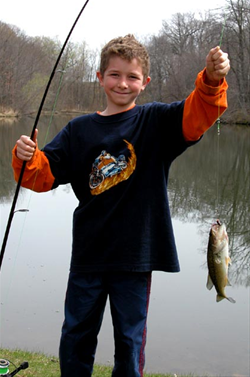 Fishing at Hacklebarney Woods 