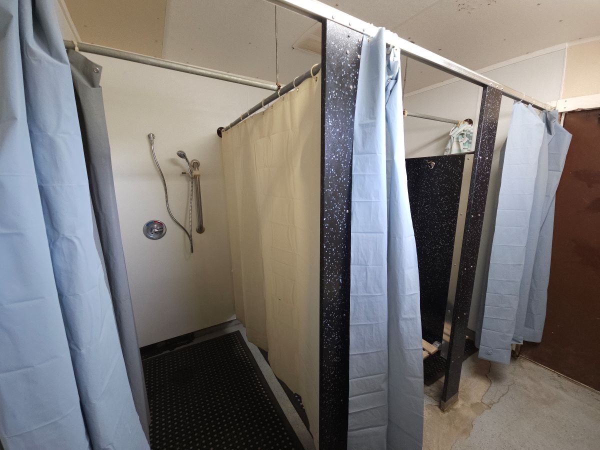 Inside shower facility