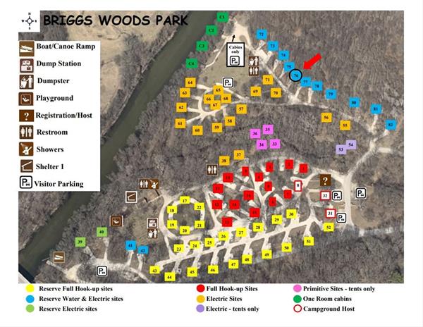 Site 76 Campground Map