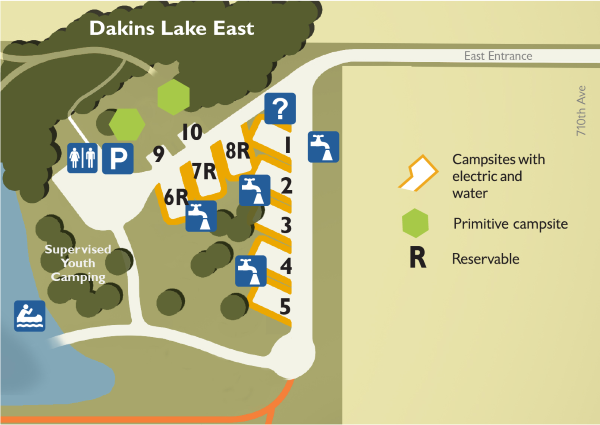 Dakins East Site 10 Tent Only - Pay at Site -No Image