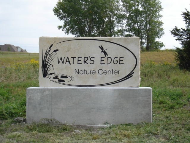 Water's Edge Nature Center Entrance Sign