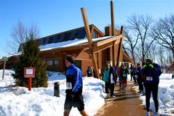 Snow & winter activities in county park lodges & shelters