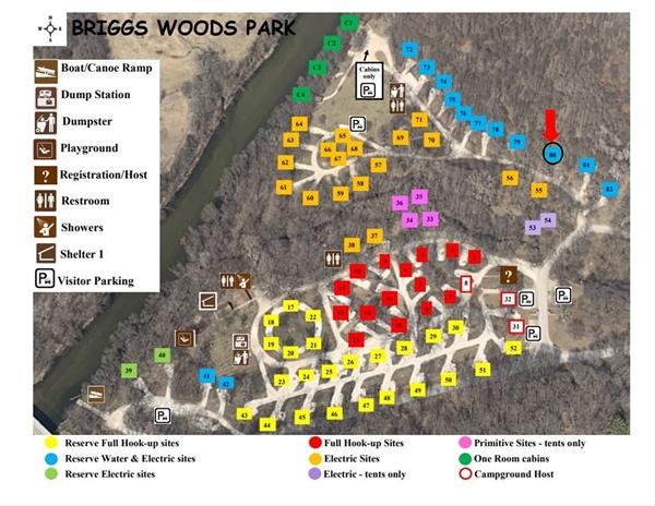 Site 80 Campground Map