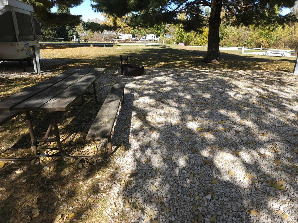 Site 30 – Picnic table area and fire ring with grill