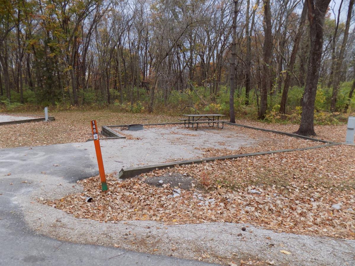 Jester Park Campsite 146 gravel pad