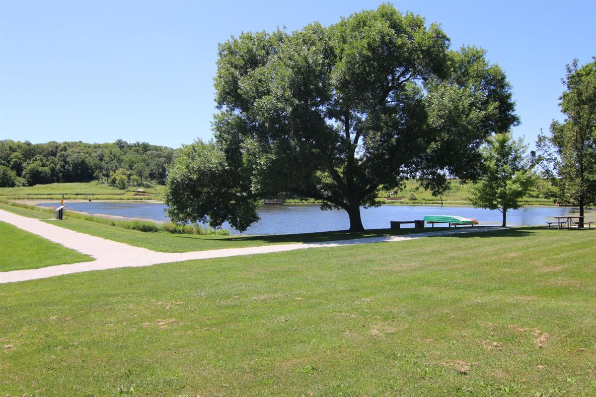 View of Thomas Mitchell pond from the cabin